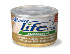 اكل قطط رطب لايف كات نكهة كبد الدجاج و الجزر 150غ