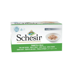 شيزر معلبات متعددة تونا مع الدجاج في الجيلي للقطط 6×50 جم