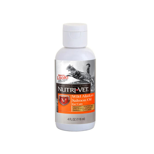 Nutri-Vet Wild Alaskan Salmon Oil for Cats 118ml