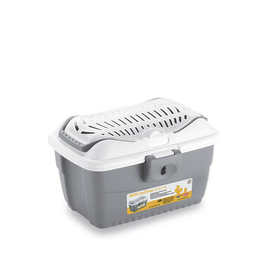 Stefan Plast Gulliver Mini Plastic Cat Carrier with Strap