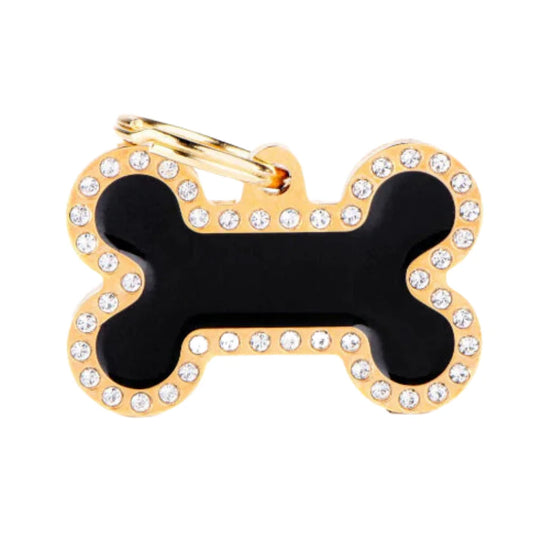 My Family Large Black Shiny Necklace