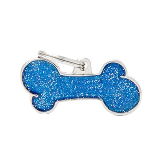 My Family Necklace Blue Shiny Large