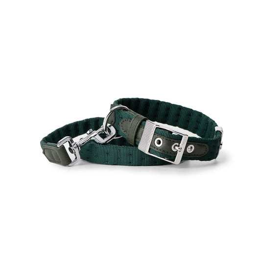 My Family Milan Nylon Dog Collar Green 45x2.2cm Medium
