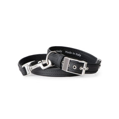 My Family Bilbao Black Leather Collar 36x2.2cm