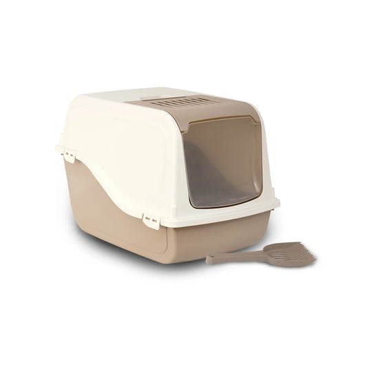MB Bergamo Ariel Fully Openable Litter Box Beige