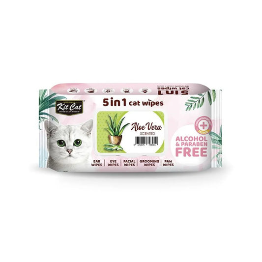 Kit Kat 5 in 1 Aloe Vera Scented Wipes 80 Wipes