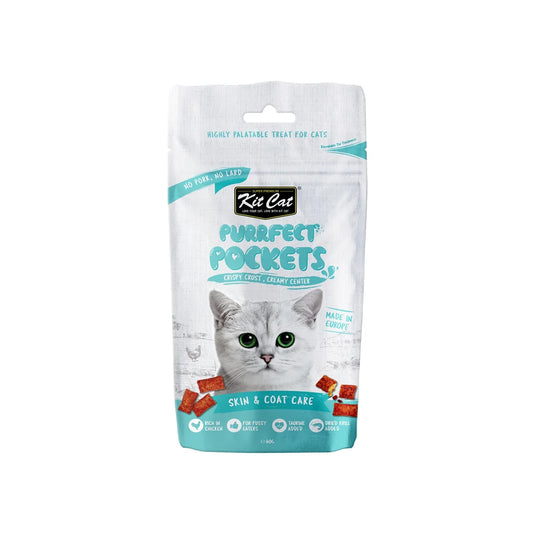 Kit Cat Perfect Pockets Chicken Treats for Fur Support 60g