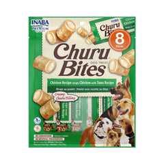 Inaba Wet Chicken Treats with Tuna Puree 8x12g