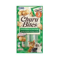 Inaba Wet Chicken Treats Stuffed with Tuna 3x10g