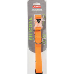 زولكس طوق سيليكون للكلاب قابل للتعديل - 25 مم - برتقالي