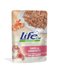 اكل قطط رطب لايف كات ظروف بنكهة التونة والجمبري 70 غ