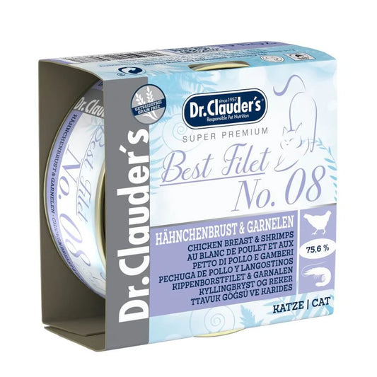 د. كلاودرز طعام رطب للقطط البالغة الدجاج والجمبري 70 جم