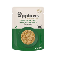 Applaws Wet Cat Food Pouches Chicken with Asparagus and Rice in Gravy 70g