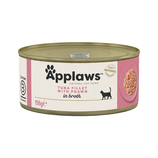 اكل رطب للقطط أبلاوز تونا مع الجمبري في المرق 70 جم