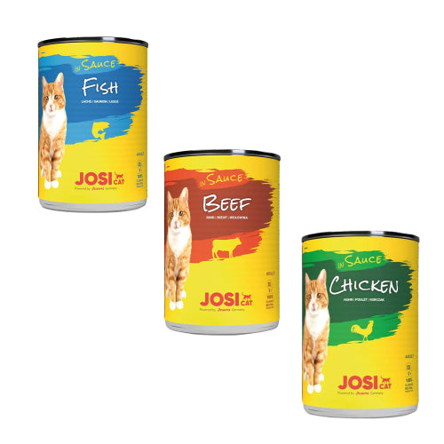 2- اكل السمك للقطط البالغة في صلصة جوسي رطب 415 جم