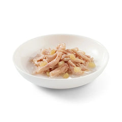 2- طعام رطب للقطط البالغة شيزر شرائح الدجاج مع التفاح 75 جم