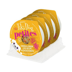 تيكي دوج الوها بتيتس بالدجاج وكبد الدجاج في المرق للكلاب الصغيرة 85غ