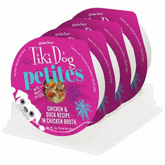 تيكي دوج الوها بتيتس بالدجاج وبط في المرق للكلاب الصغيرة 85غ