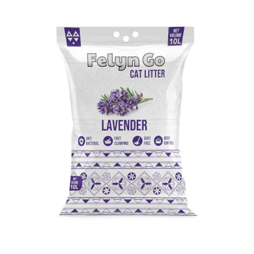 رمل طبي للقطط فيلاين قو ناعم بنتونيت برائحة اللافندر