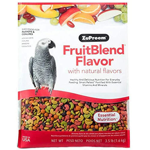 Zupreem Avian Fruit Flavored Parrot and Conure Food