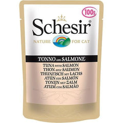 شيزر ظرف تونا مع السلمون بالجيلي للقطط 85غ