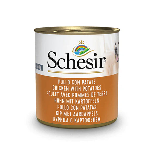 شيزر معلبات دجاج مع البطاطس  في الجيلي للكلاب 285 جم