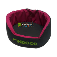 زولكس إندور سلة حيوانات صغيرة وسط زهري/رمادي