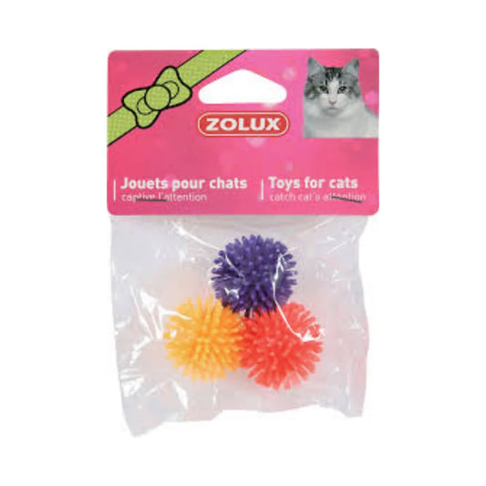 Zolux Cat Toys 3 Colored Star Balls 4cm