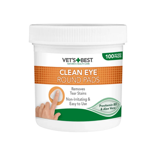 Vets Best Eye Wipes 100 Wipes for Dogs & Cats