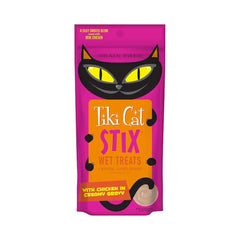 Tikki Cat Sticks Wet Treats with Chicken in Creamy Gravy 85g
