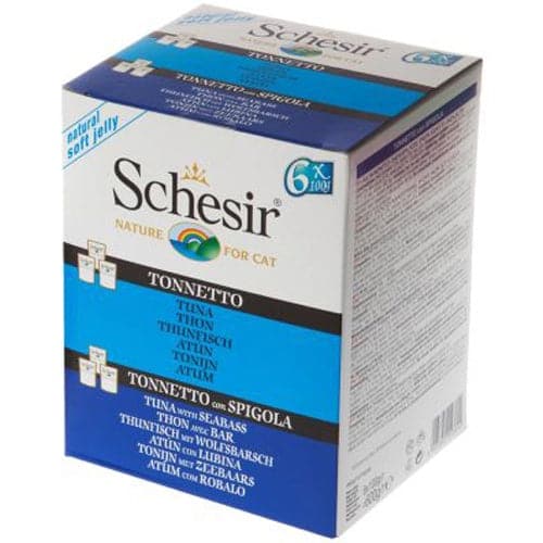 شيزر أظرف متعددة تونا متنوع بالجيلي 6×100غ للقطط