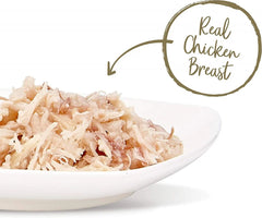 2- طعام قطط رطب ابلاوز صدور الدجاج مع اللحم البقري في الجيلي 70 جم