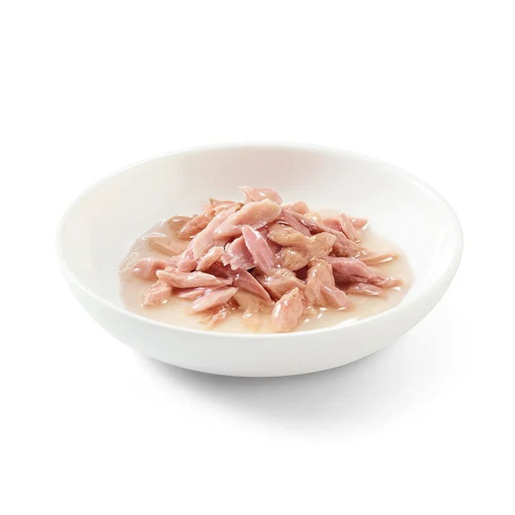 2- اكل قطط رطب شيزر تونة في الماء المغلي 85 جم