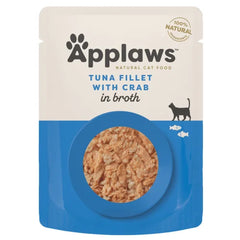 أبلاوز تونة مع سرطان البحر للقطط في المرق كيس 70 جرام