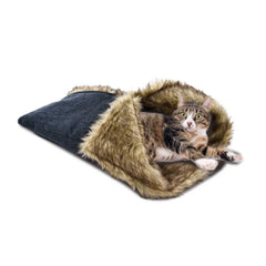 فيلاين قو سرير للقطط رمادي