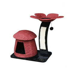 فيلاين قو خداشة 1 كوخ 1 سرير شكل زهرة لون أحمر