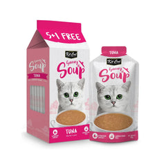 اكل قطط رطب كت كات اظرف حساء بالتونا 50 مل 6x