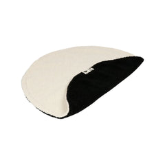 اي لوف هابي كات ميف بطانية دائرية أسود / أبيض 50×50×1 سم