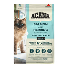 أكانا باونتيفول كاتش طعام جاف للقطط سلمون، سمك الهيرينغ والهيك