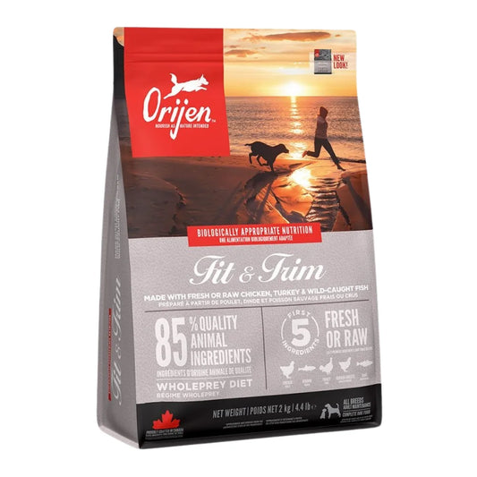 أوريجن فيت آند تريم طعام جاف للكلاب دجاج، ديك رومي وسمك