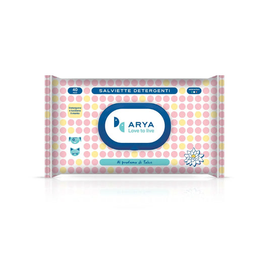 اريا مناديل رطبة برائحة التالك 30×20 سم 40 قطعة