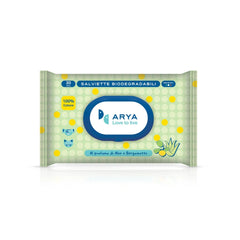 اريا مناديل رطبة بالقطن والصبار وفاكهة البرغموت 30×20 سم 30 قطعة