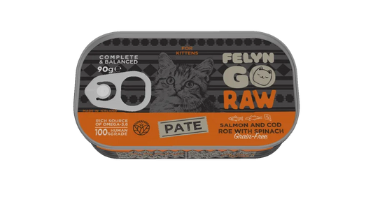 فيلين جو راو سي آند بي باتيه سمك الشار القطبي مع البروكلي للقطط الصغيرة 90 جم