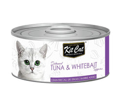اكل رطب للقطط كت كات معلبات تونا وصغار السمك 80 جم