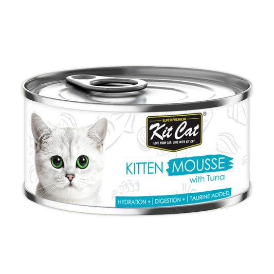 طعام رطب للقطط الصغيرة كت كات مهروس مع التونا 80 جم