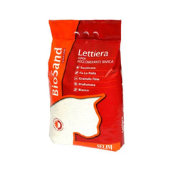 بايو ساند رمل مهد للقطط مطهر ومعطر تكتل ممتاز أبيض 10 لتر