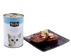 2- تونة للقطط سلمون معلبة كت كات 400 غم