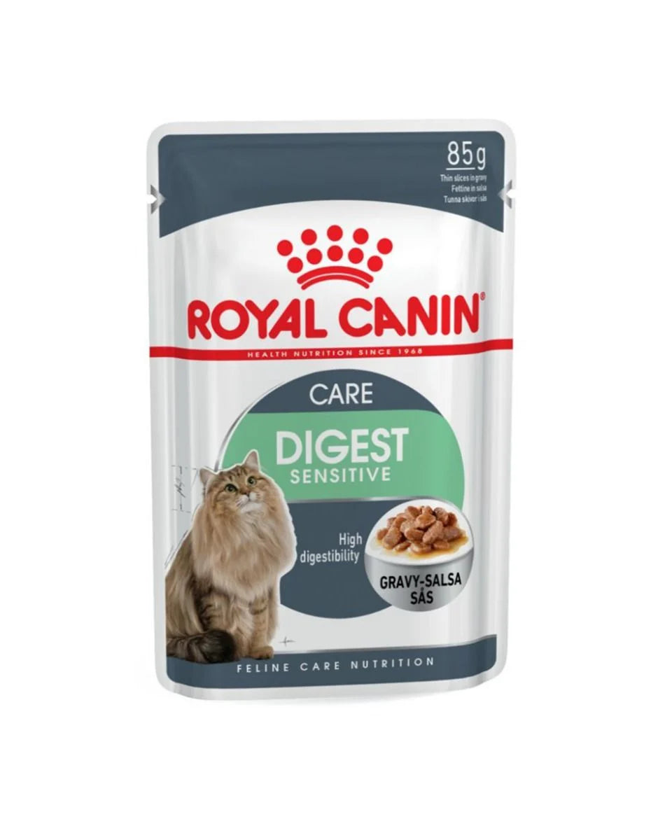 اكل رويال للقطط البالغة كانين رطب للعناية بالجهاز الهضمي بالمرق 85 جرام