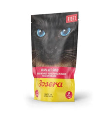 جوسيرا طعام رطب للقطط البالغة بنكهة فيليه الدجاج واللحم البقري 70غ