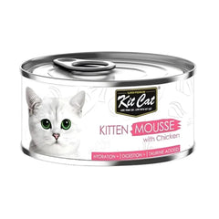 اكل رطب للقطط الصغيرة كت كات مهروس مع الدجاح 80 جم